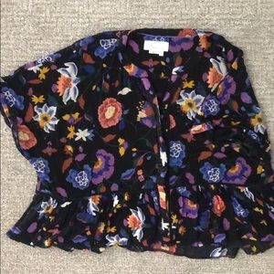 Anthropologie floral flowy top!